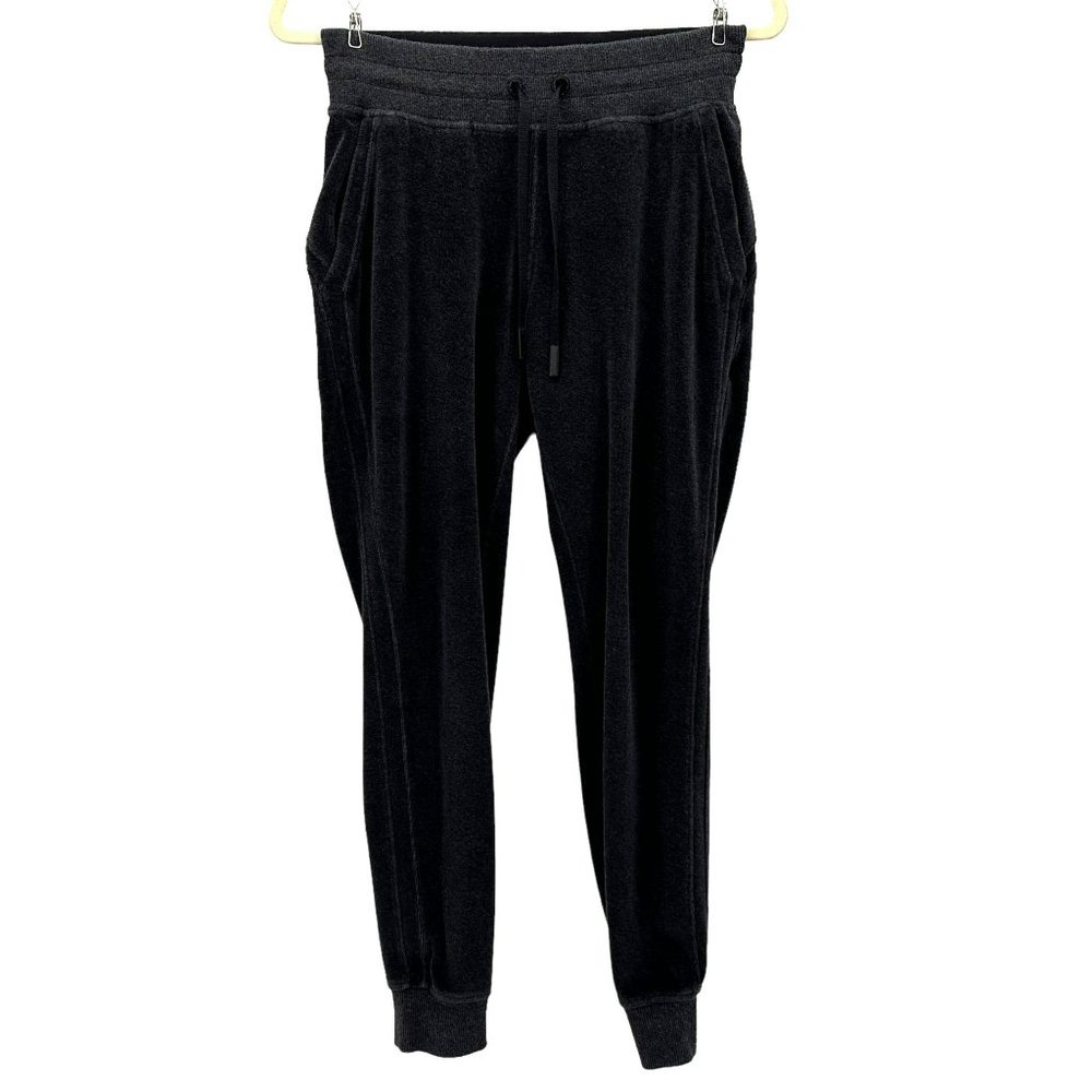 Lululemon Athletica Terry Cloth Velour Gray Joggers Sweatpants Womens 4